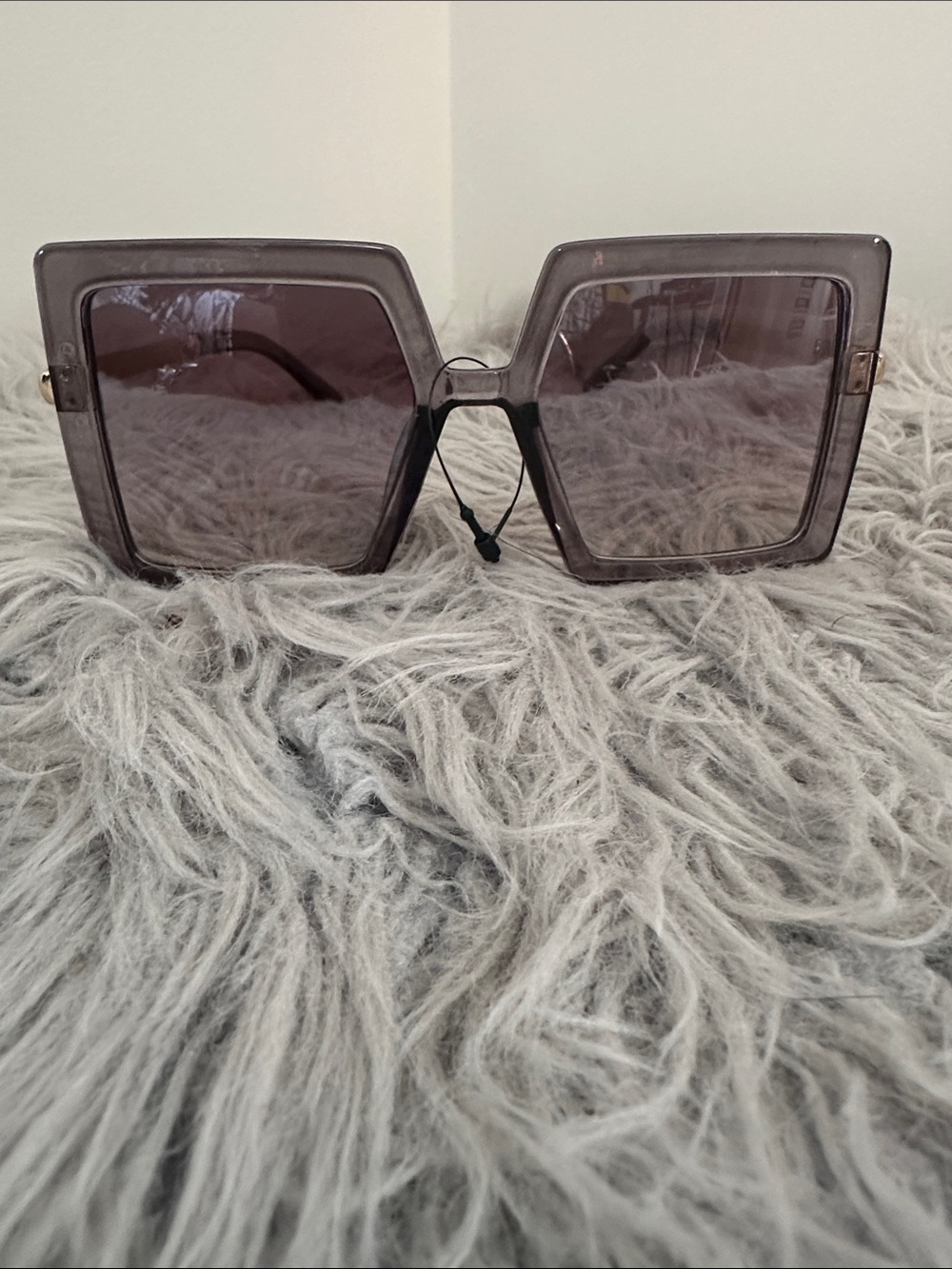 Square Oversized Women's Sunglasses - Gray